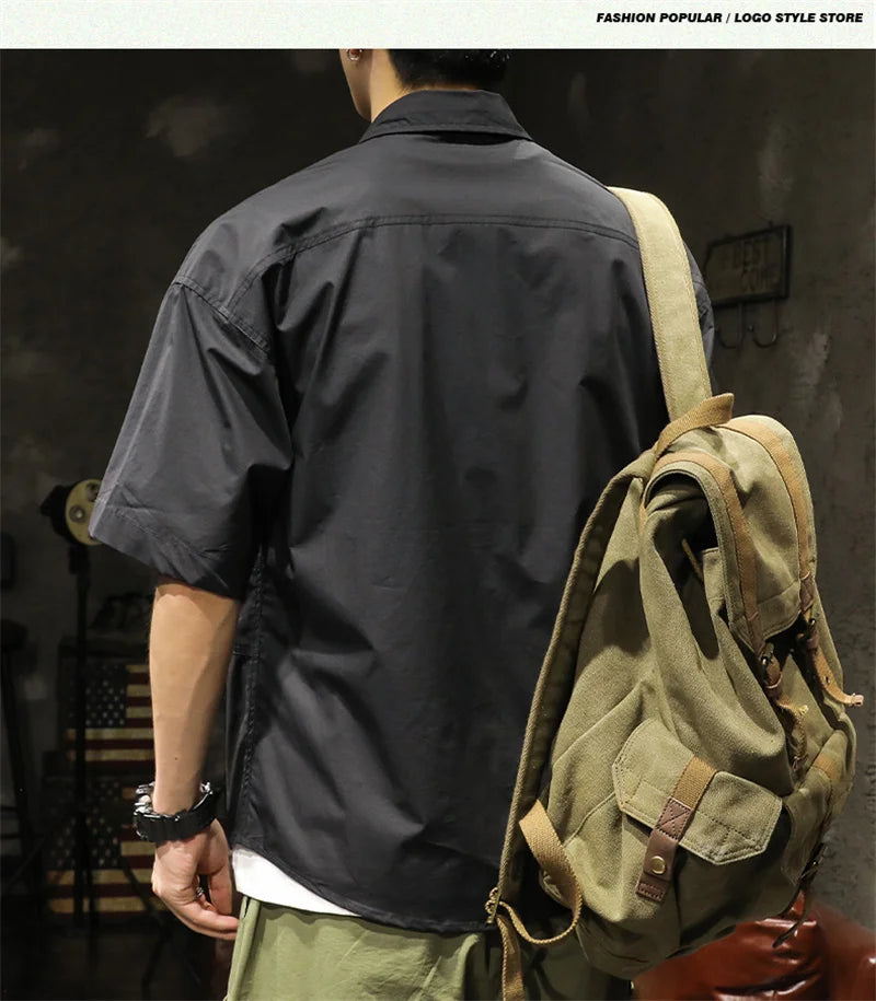 Camisa casual de manga corta