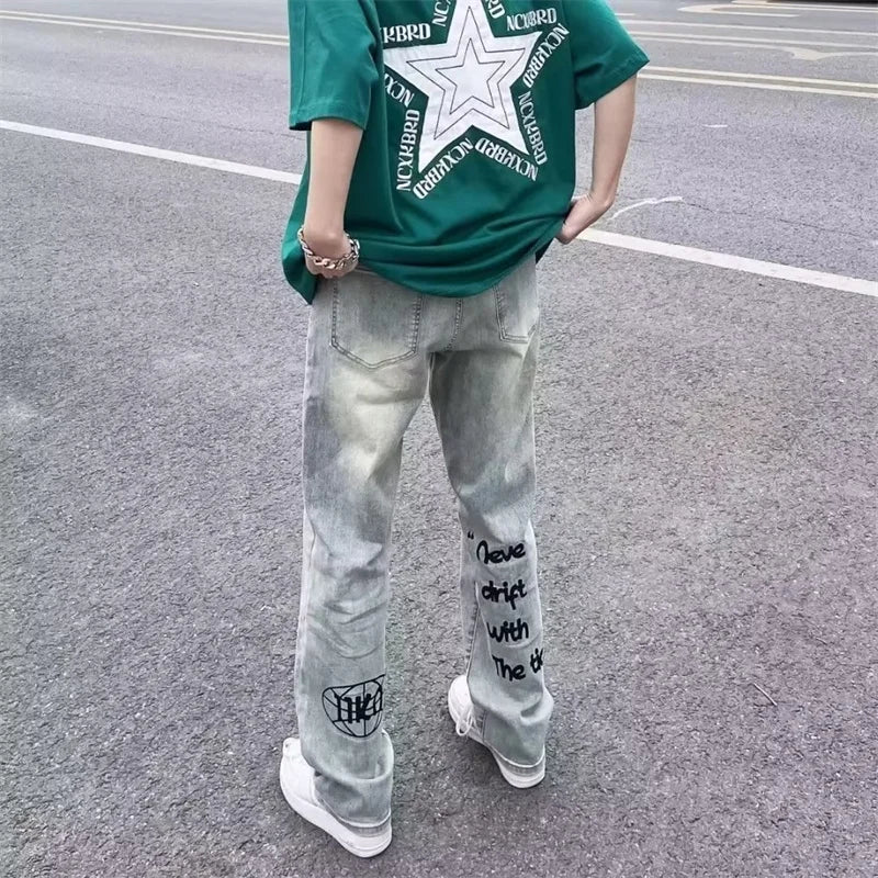 Baggy Jeans con estampado