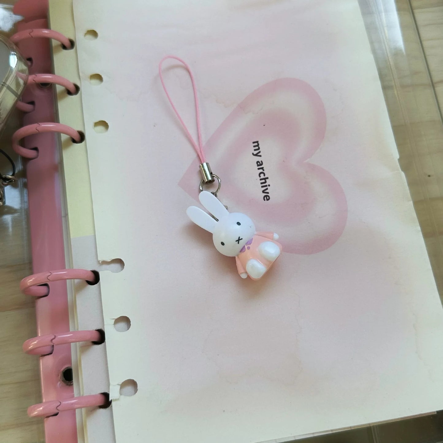 Kawaii Miffy Key Chain Cartoon Cute Backpack Pendant Ornaments Mobile Phone Chain Christmas Gift