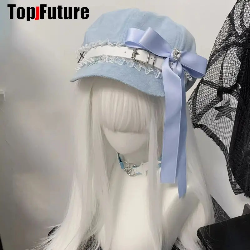Goth boina estilo Harajuku