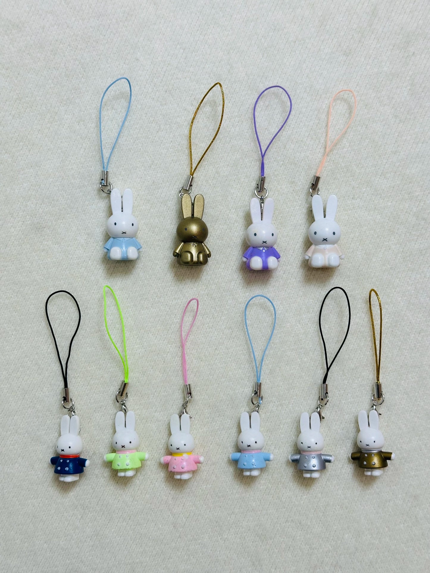 Kawaii Miffy Key Chain Cartoon Cute Backpack Pendant Ornaments Mobile Phone Chain Christmas Gift
