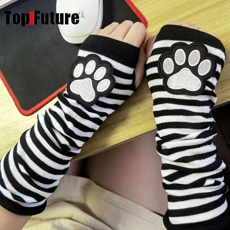 Guantes emo/goticos estilo Lolita