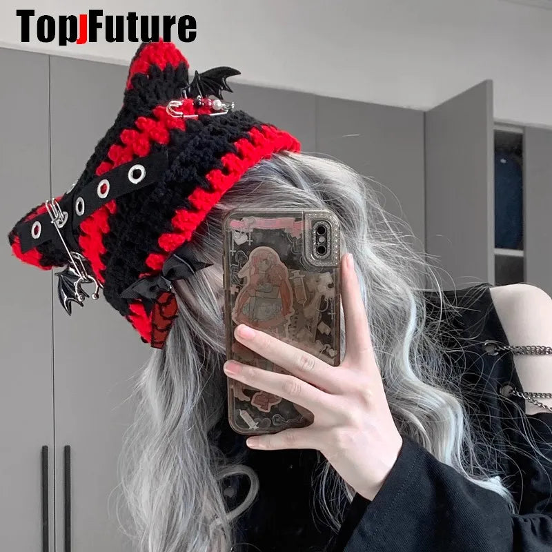Gorro tejido con orejas de gato - G&E Style