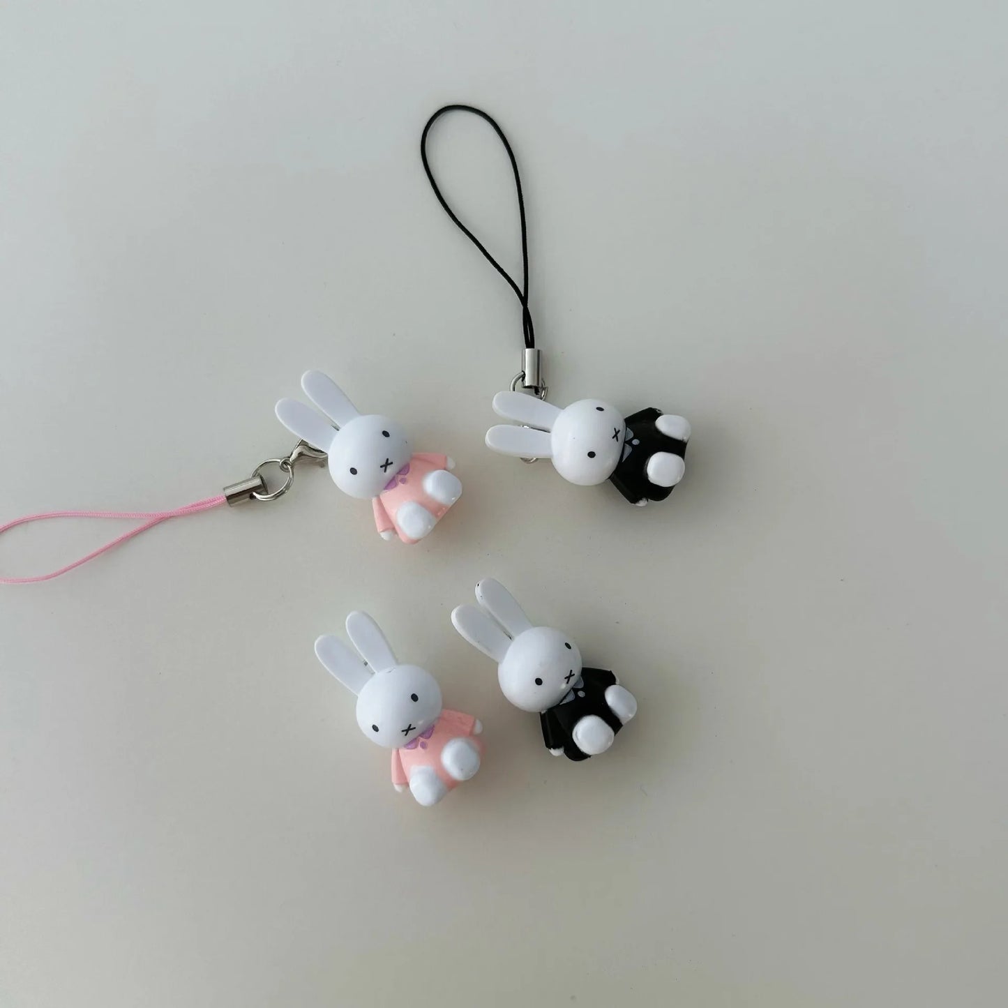 Kawaii Miffy Key Chain Cartoon Cute Backpack Pendant Ornaments Mobile Phone Chain Christmas Gift