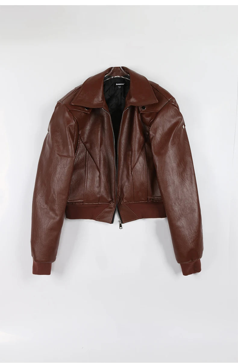 Chaqueta StreetWear de cuero sintético - Mauroicardi