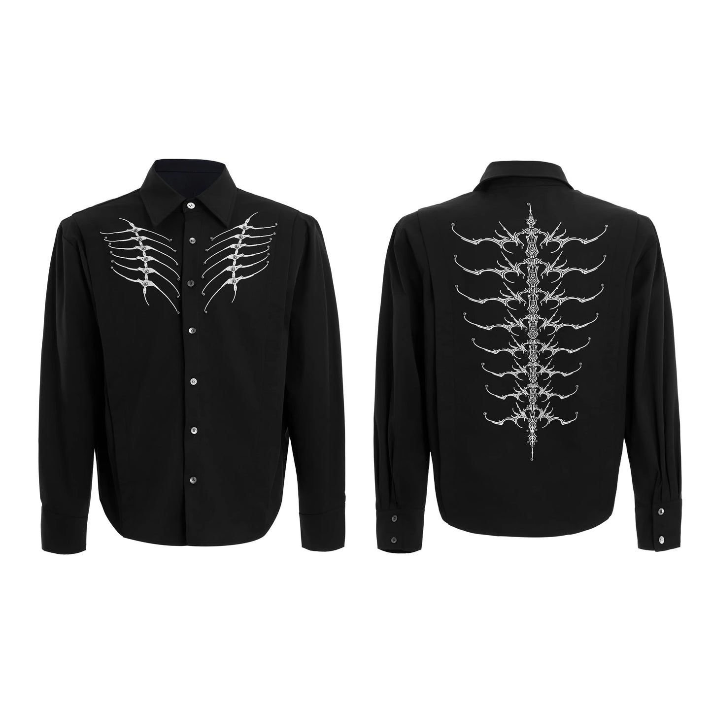 Camisa bordada manga larga - Mauroicardi