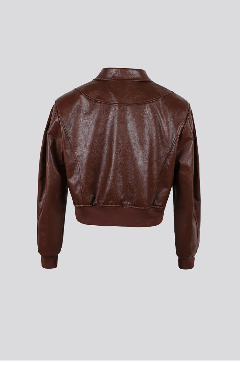 Chaqueta StreetWear de cuero sintético - Mauroicardi