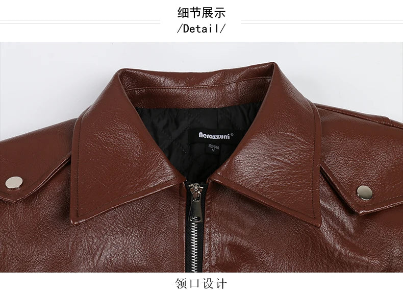 Chaqueta StreetWear de cuero sintético - Mauroicardi