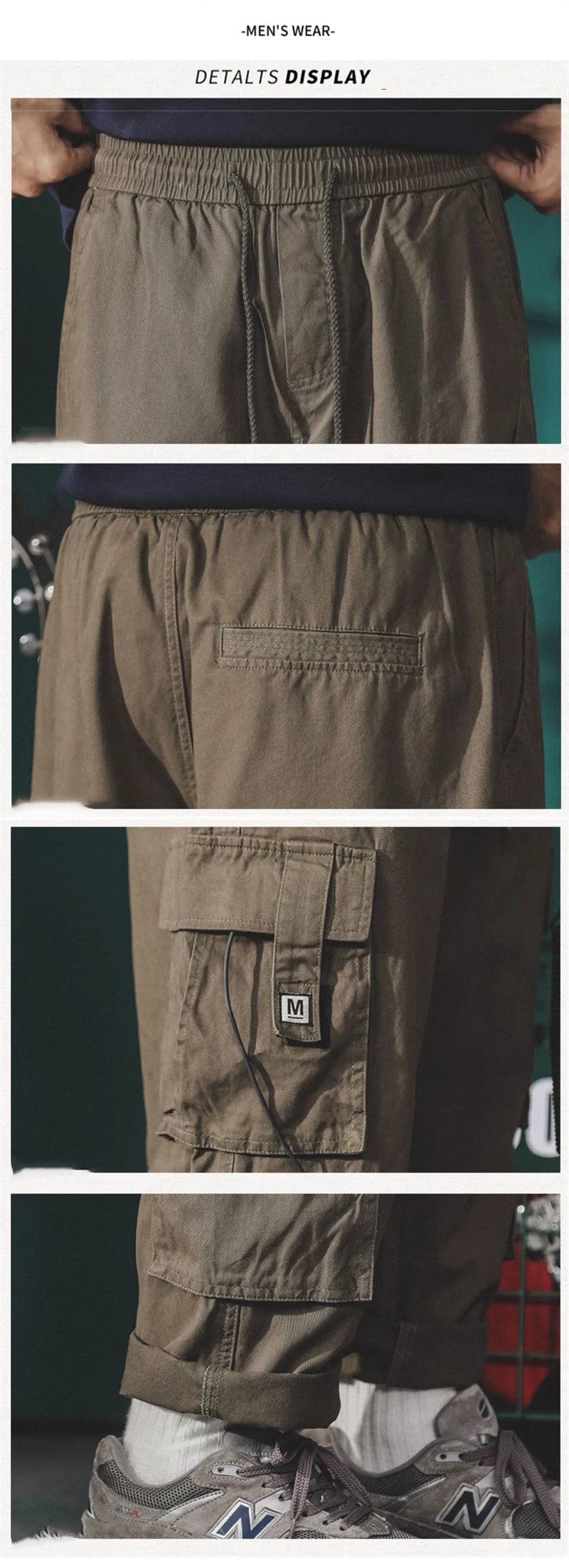 Pantalones cargo estilo americano