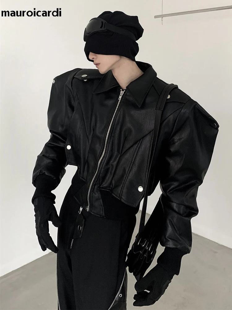 Chaqueta StreetWear de cuero sintético - Mauroicardi