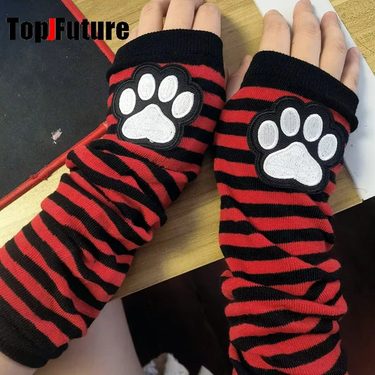 Guantes emo/goticos estilo Lolita