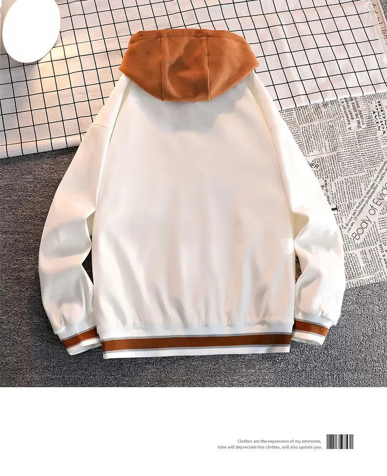 Men's Windbreaker hooded Wear Jackets Men Baseball Pilot Work Pure Cotton Jacket Hip Hop Streetwear Coat clothing fashion coat