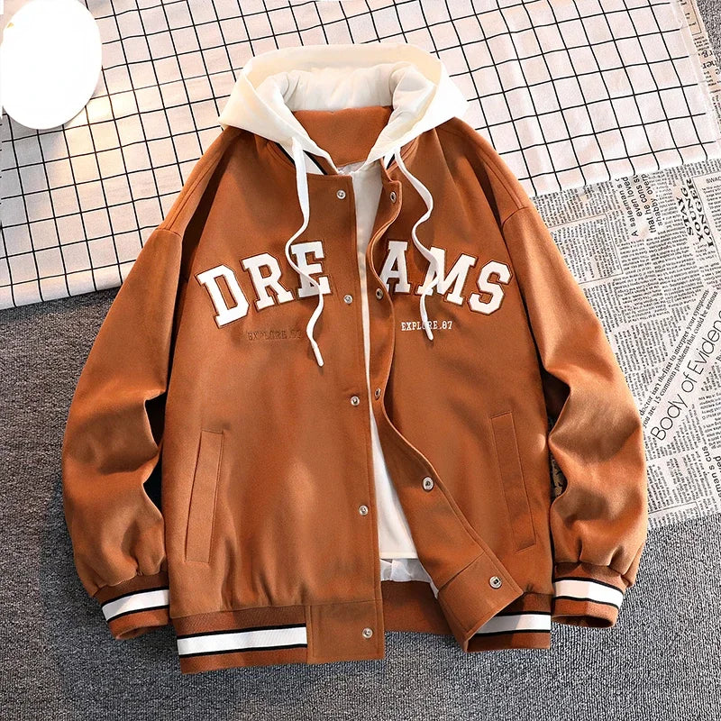 Men's Windbreaker hooded Wear Jackets Men Baseball Pilot Work Pure Cotton Jacket Hip Hop Streetwear Coat clothing fashion coat
