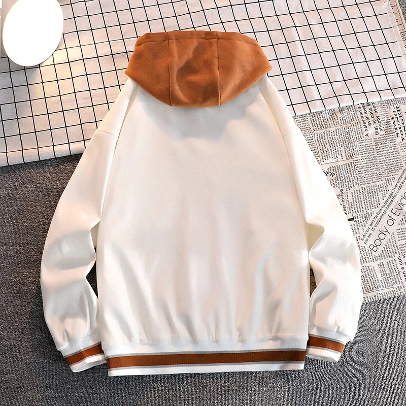 Men's Windbreaker hooded Wear Jackets Men Baseball Pilot Work Pure Cotton Jacket Hip Hop Streetwear Coat clothing fashion coat
