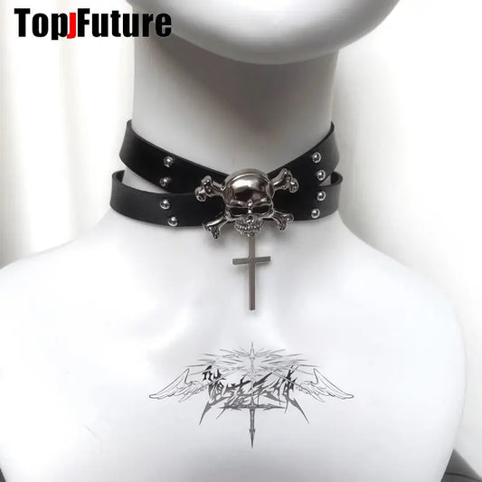 Gargatilla con calavera - Goth Style